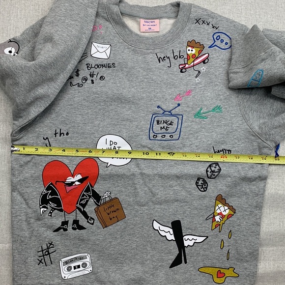 Bloomie's X but Like Maybe? Unisex Doodle Sweatshirt - 100% Exclusive Size  XS - Picture 6 of 9